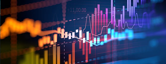 Stock market graph