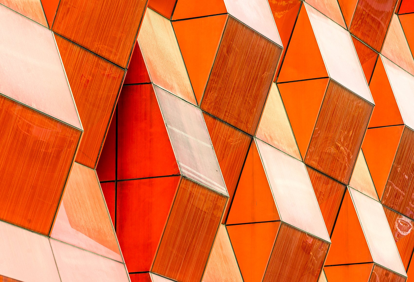 Orange building facade